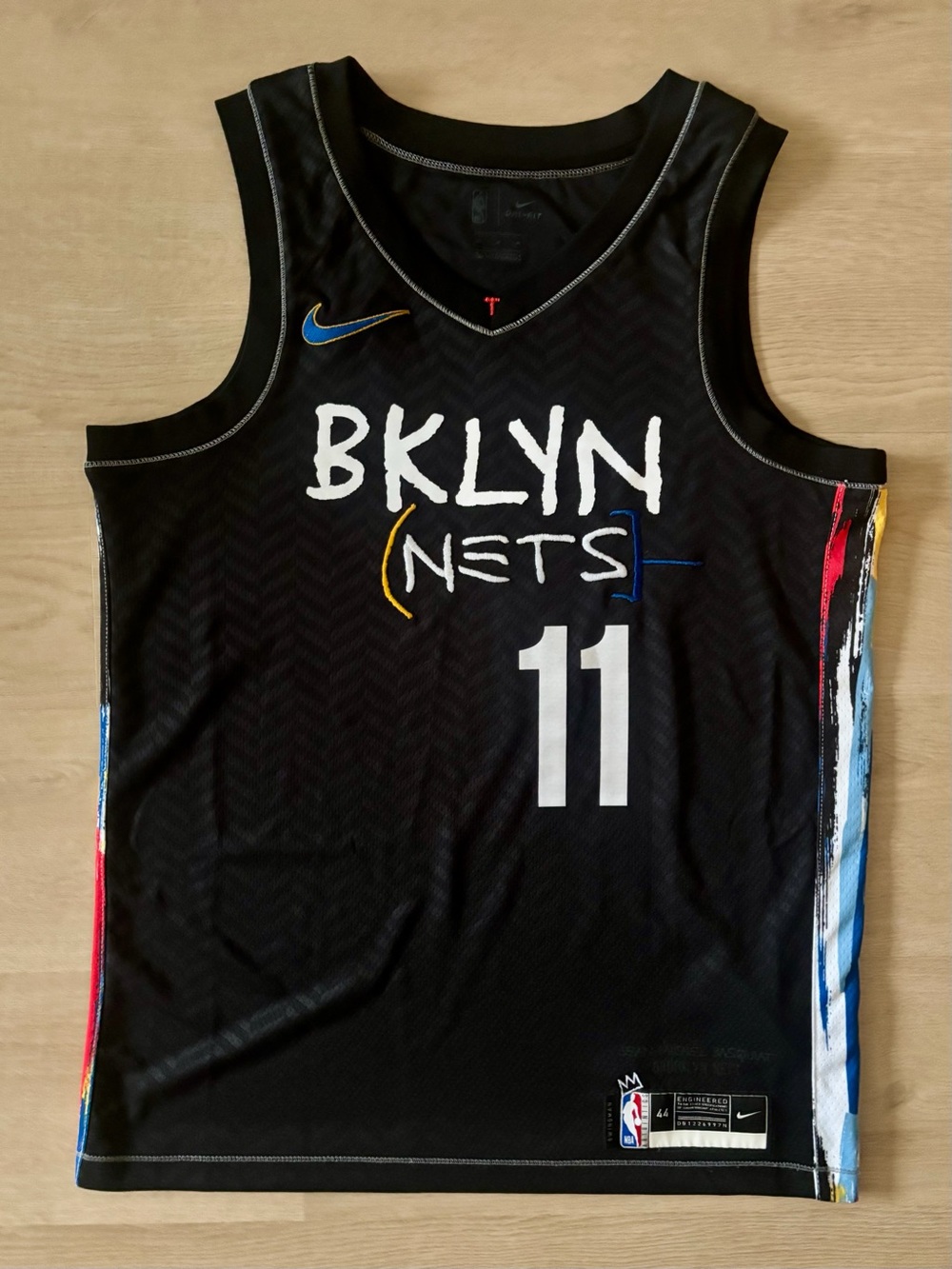 Kyrie Irving 2020-21 Brooklyn Nets Jersey Swingman Jean-Michel Basquiat Medium
